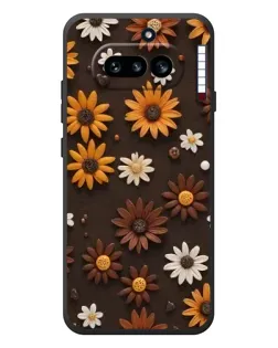 Чохол для Nothing Phone (4a) з картинкою «Візерунок з маленьких соняшників»
