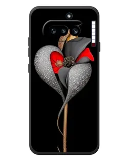 Чохол для Nothing Phone (4a) з картинкою «Срібна фантазійна квітка»