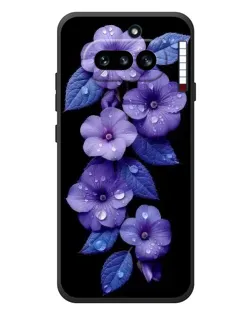 Чохол для Nothing Phone (4a) з картинкою «Фіолетові квіти з росою» Чохол для Nothing Phone (4a) з картинкою «Фіолетові квіти з росою»