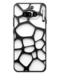 Чохол для Nothing Phone (4a) з картинкою «Біла об'ємна сітка» Чохол для Nothing Phone (4a) з картинкою «Біла об'ємна сітка»