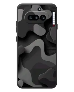 Чохол для Nothing Phone (4a) з картинкою «Темний абстрактний камуфляж»
