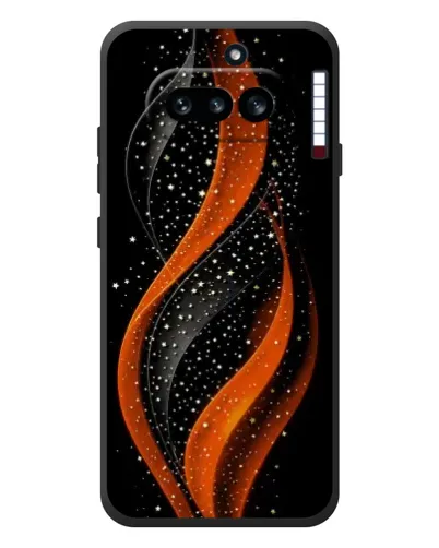 Чехол для Nothing Phone (4a) с картинкой «Огненная звездная волна»