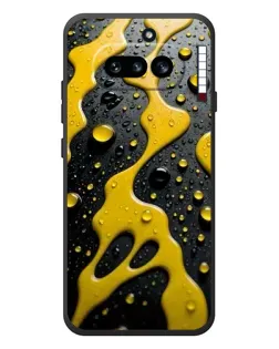 Чехол для Nothing Phone (4a) с картинкой «Жидкое желтое золото»