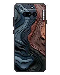 Чехол для Nothing Phone (4a) с картинкой «Цветные волны каньона»