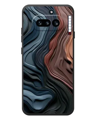 Чехол для Nothing Phone (4a) с картинкой «Цветные волны каньона»