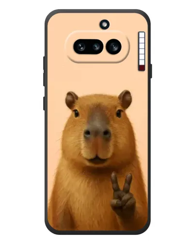 Чехол для Nothing Phone (4a) с картинкой «Капибара виктория»
