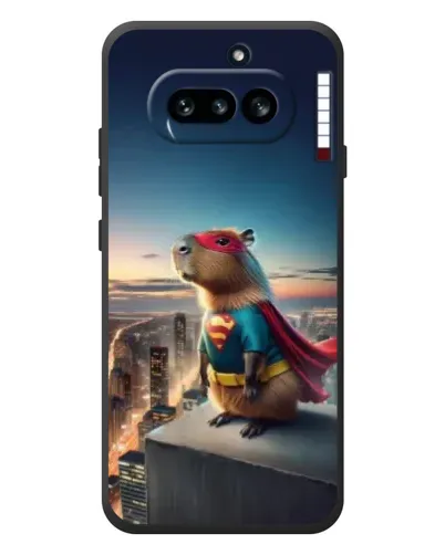 Чехол для Nothing Phone (4a) с картинкой «Капи-мен супергерой»