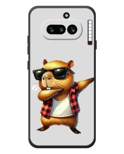 Чехол для Nothing Phone (4a) с картинкой «Капибара рэпер даб»