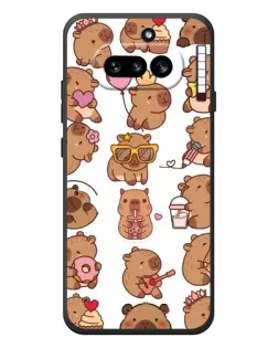 Чехол для Nothing Phone (4a) с картинкой «Стикерпак с капибарами» Чехол для Nothing Phone (4a) с картинкой «Стикерпак с капибарами»