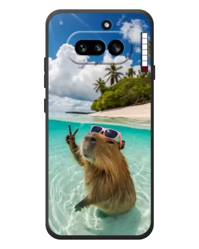 Чехол для Nothing Phone (4a) с картинкой «Капибара на море»