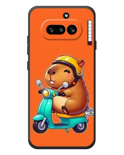 Чехол для Nothing Phone (4a) с картинкой «Капибара на скутере» Чехол для Nothing Phone (4a) с картинкой «Капибара на скутере»