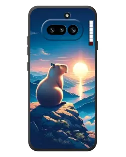 Чехол для Nothing Phone (4a) с картинкой «Закат солнца с капибарой» Чехол для Nothing Phone (4a) с картинкой «Закат солнца с капибарой»