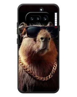 Чехол для Nothing Phone (4a) с картинкой «Капибара золотая цепь» Чехол для Nothing Phone (4a) с картинкой «Капибара золотая цепь»
