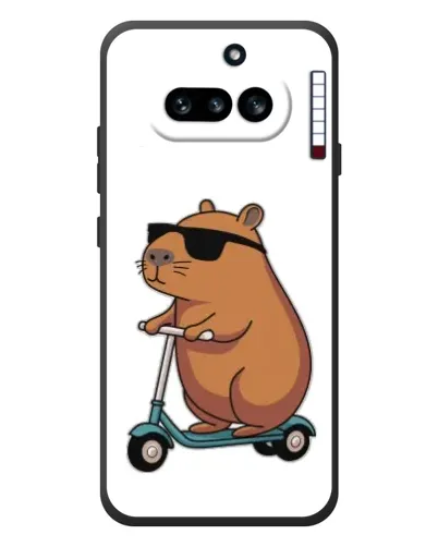 Чехол для Nothing Phone (4a) с картинкой «Капибара на самокате»