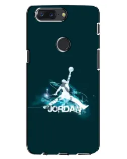 Чохол для OnePlus 5T з картинкою «Jordan Blue Fire»
