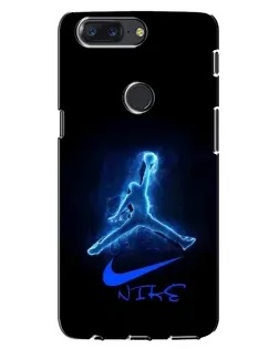 Чохол для OnePlus 5T з картинкою «Jordan Neon Blue»