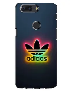 Чохол для OnePlus 5T з картинкою «Неоновий Adidas»