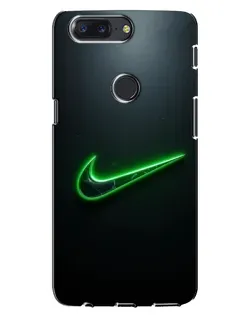 Чохол для OnePlus 5T з картинкою «Неоновий контур Nike» Чохол для OnePlus 5T з картинкою «Неоновий контур Nike»