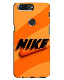 Чохол для OnePlus 5T з картинкою «Помаранчевий драйв Nike»