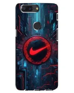 Чохол для OnePlus 5T з картинкою «Техногенний стиль Nike»