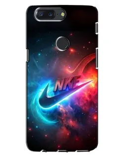 Чохол для OnePlus 5T з картинкою «Вогняний логотип Nike»