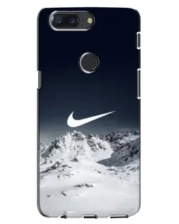 Чохол для OnePlus 5T з картинкою «Nike — зимові гори»