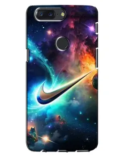 Чохол для OnePlus 5T з картинкою «Космічний Nike Swoosh»