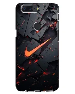 Чохол для OnePlus 5T з картинкою «Nike — ефект розломів»