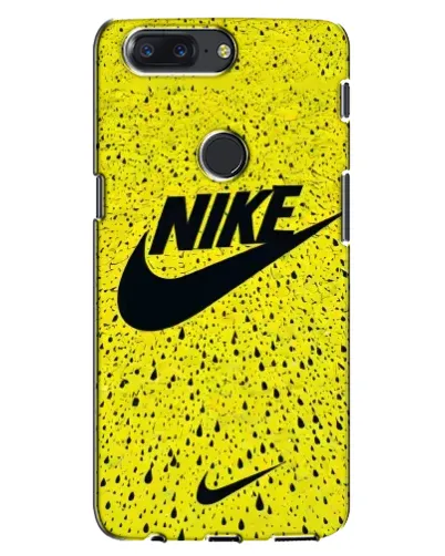 Чохол для OnePlus 5T з картинкою «Жовтий текстурний Nike»