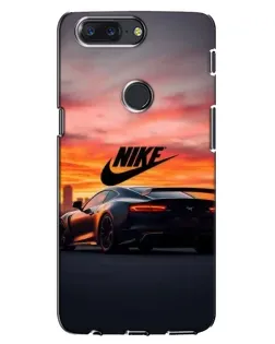 Чохол для OnePlus 5T з картинкою «Nike та суперкар»