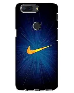 Чехол для OnePlus 5T с картинкой «Синий пульс Nike»