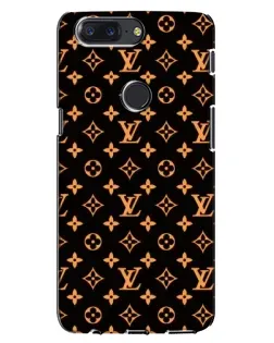 Чохол для OnePlus 5T з картинкою «Золота монограма LV»