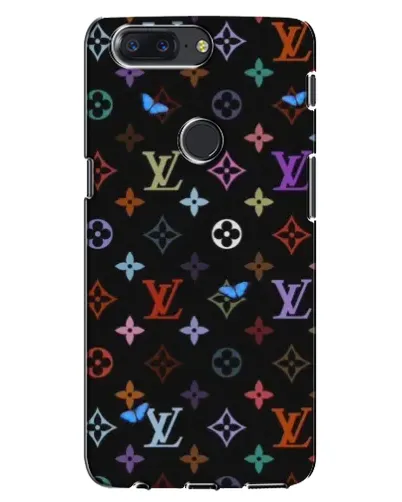 Чохол для OnePlus 5T з картинкою «Кольорова монограма LV»