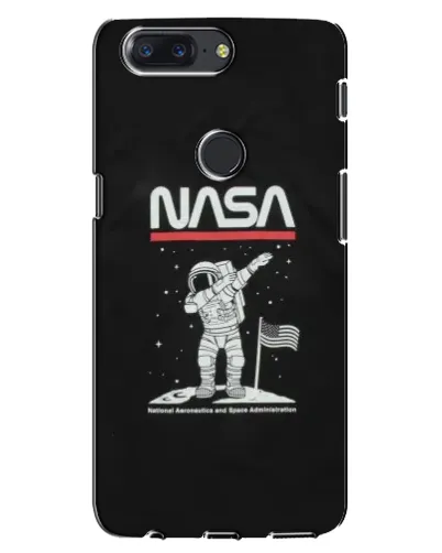 Чохол для OnePlus 5T з картинкою «NASA — крокуємо по Місяцю»