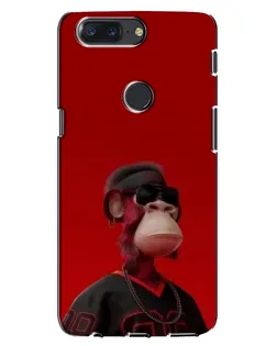 Чохол для OnePlus 5T з картинкою «Bored Ape в червоному»