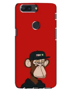 Чохол для OnePlus 5T з картинкою «Bored Ape — червоний фон»