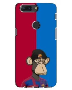 Чохол для OnePlus 5T з картинкою «Bored Ape — фанат Барси»