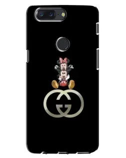 Чохол для OnePlus 5T з картинкою «Мінні Маус на лого»