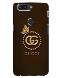 Чохол для OnePlus 5T з картинкою «Gucci — золотий метелик»