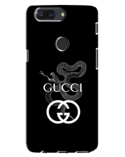Чохол для OnePlus 5T з картинкою «Gucci — срібна змія»