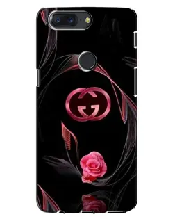 Чохол для OnePlus 5T з картинкою «Gucci — неонова троянда»