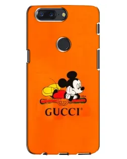 Чохол для OnePlus 5T з картинкою «Міккі Маус Gucci — помаранч»