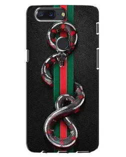 Чохол для OnePlus 5T з картинкою «Gucci — змія на смузі»