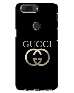 Чохол для OnePlus 5T з картинкою «Gucci — золото на чорному»