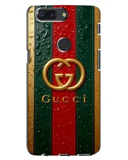 Чохол для OnePlus 5T з картинкою «Gucci — фірмова смуга та золото»