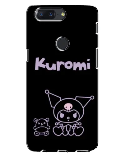 Чехол для OnePlus 5T с картинкой «Kuromi — черный минимализм»