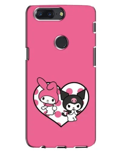 Чехол для OnePlus 5T с картинкой «Kuromi и My Melody»