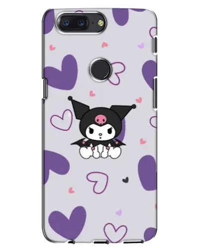 Чехол для OnePlus 5T с картинкой «Kuromi и лавандовые сердца»