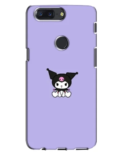 Чехол для OnePlus 5T с картинкой «Kuromi — фиолетовый минимализм»