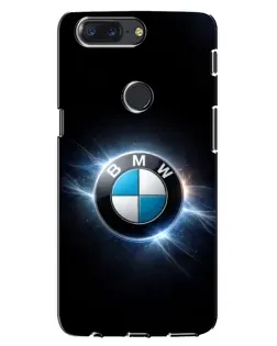 Чохол для OnePlus 5T з картинкою «BMW — неонове сяйво»
